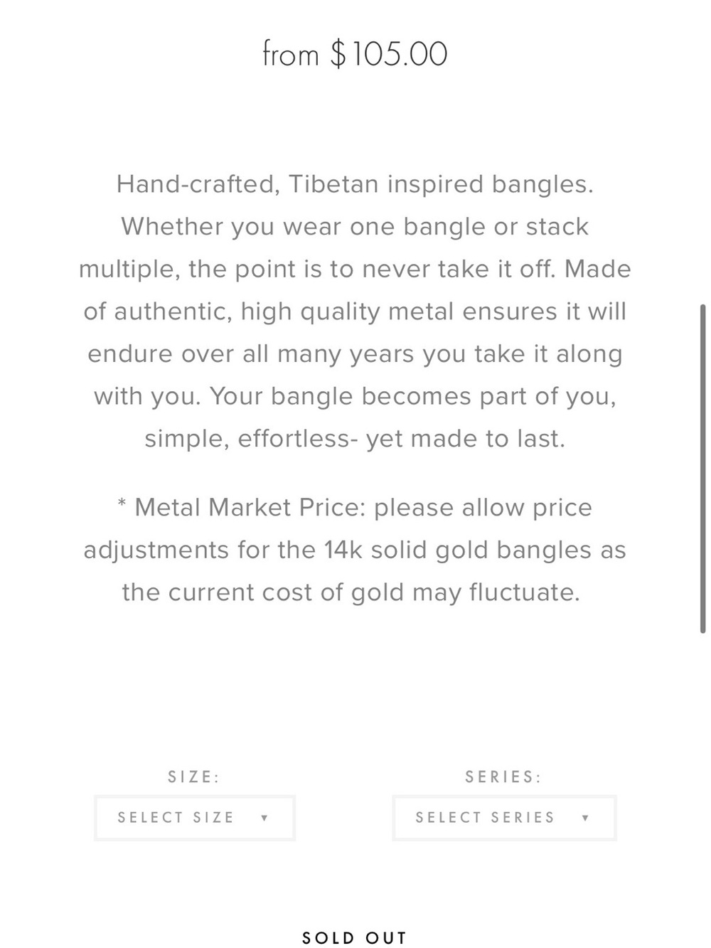 Yellow Gold Open Cuff Bracelet - Picture 2 of 5